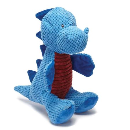BUFFFUERTE Jurassic Cord Crew T-Rex Dog Toy, Blue - Large BU1668015